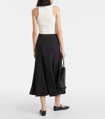 Wool-blend midi skirt | CO