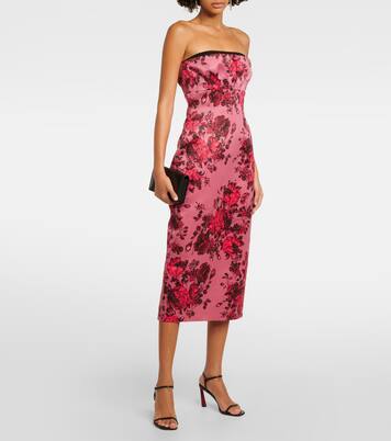 Robe midi Adalina à fleurs | Emilia Wickstead