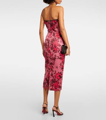 Robe midi Adalina à fleurs | Emilia Wickstead