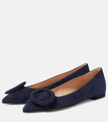 Camden suede ballet flats | Gianvito Rossi