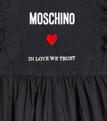 Robe en coton à logo | Moschino Kids