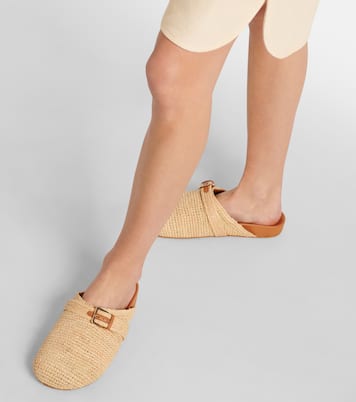 Quinta raffia mules | Clergerie