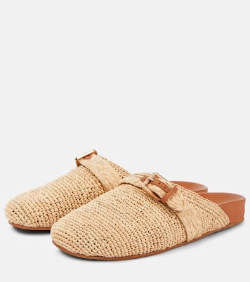 Quinta raffia mules | Clergerie
