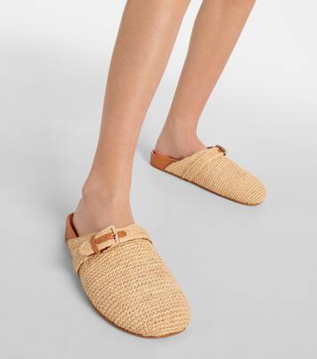 Quinta raffia mules | Clergerie