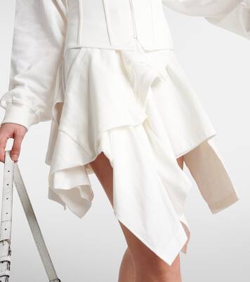 فستان كورسيه غير متماثل من القطن الجيرسيه | Acne Studios