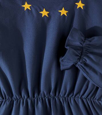 Robe Stars brodée en coton | Tinycottons