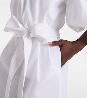 Capri belted cotton poplin midi dress | Dolce&Gabbana