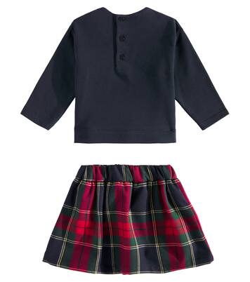 Checked top and skirt set | Il Gufo