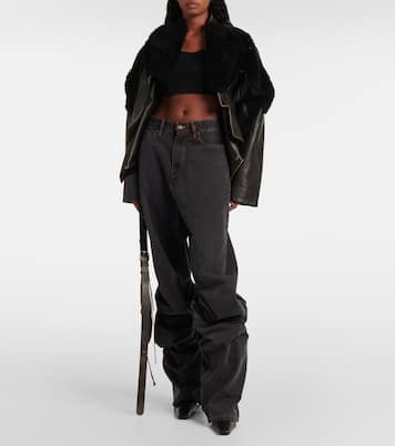 Wide-Leg Jeans Evergreen Draped Cuff | Y/Project