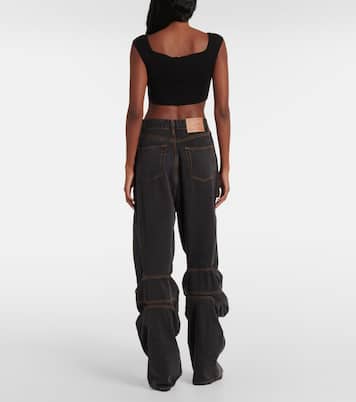 Wide-Leg Jeans Evergreen Draped Cuff | Y/Project