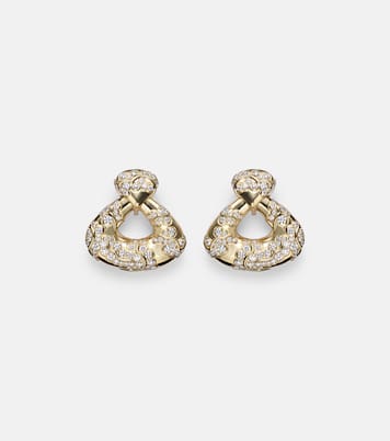 Annec 18kt gold earrings with diamonds | Marina B