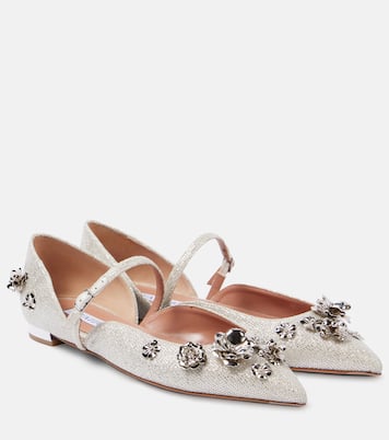 Bloom embellished ballet flats | Aquazzura