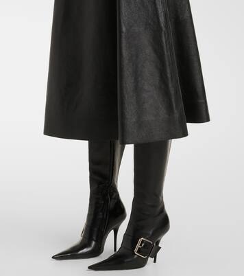 Midirock aus Leder | Balenciaga