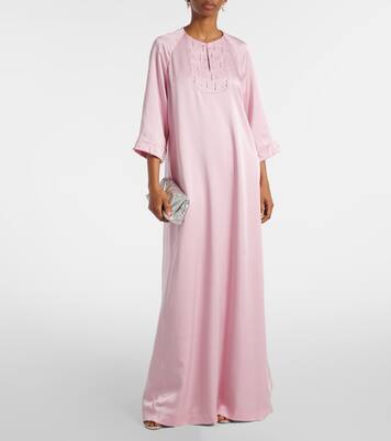 Robe longue Arles en satin | Emilia Wickstead
