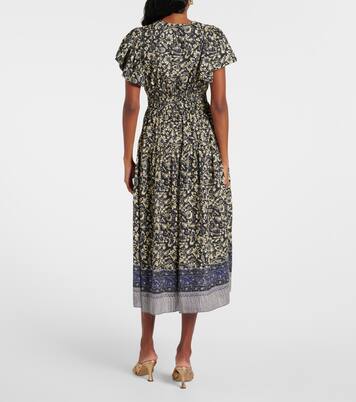 Robe midi Lyria en coton mélangé | Ulla Johnson