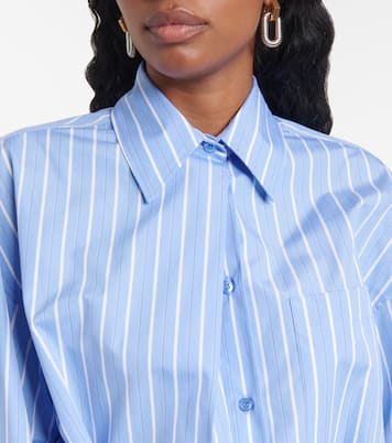 Robe chemise Firma rayée en coton | Sportmax