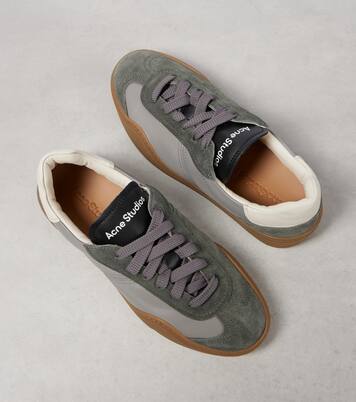 Baskets Bars en cuir et daim | Acne Studios