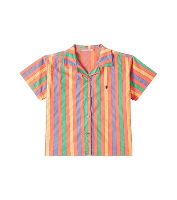 Striped cotton-blend shirt | Bobo Choses