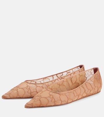 Barbara lace ballet flats | Amina Muaddi