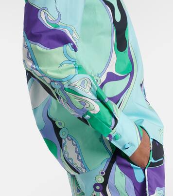 Orchidee printed cotton shirt | Pucci