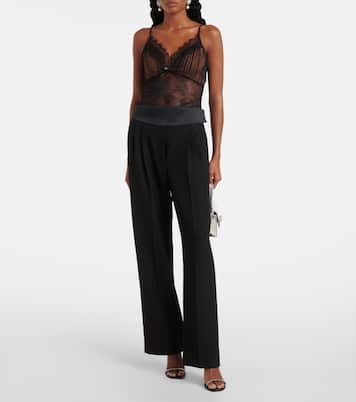 Body aus Mesh mit Spitze | Self-Portrait