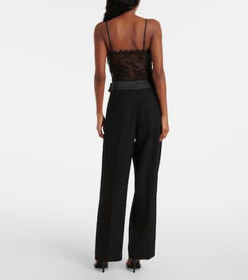 Body aus Mesh mit Spitze | Self-Portrait