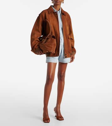 Pantoletten Puffy Heart Ring 95 aus Veloursleder | Mach & Mach