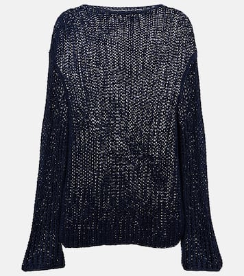 Elowen open-knit cotton-blend sweater | Khaite