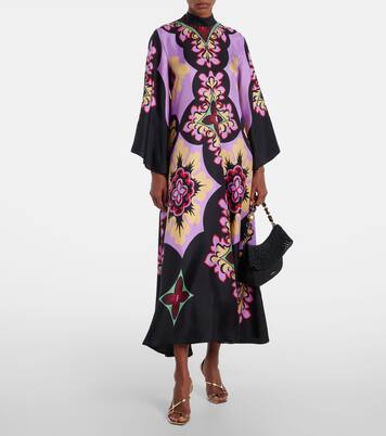 Maxikleid Palazzo Placée aus Seiden-Twill | La DoubleJ