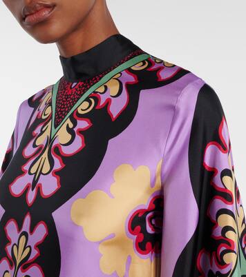 Maxikleid Palazzo Placée aus Seiden-Twill | La DoubleJ