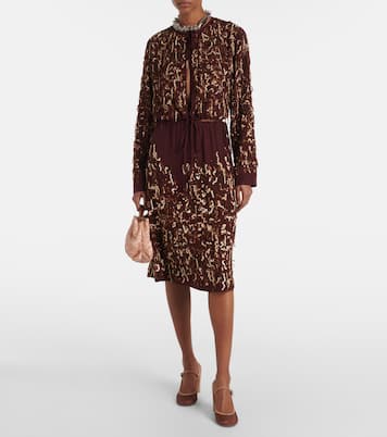 Francoise 85 suede-trimmed slingback pumps | Gianvito Rossi