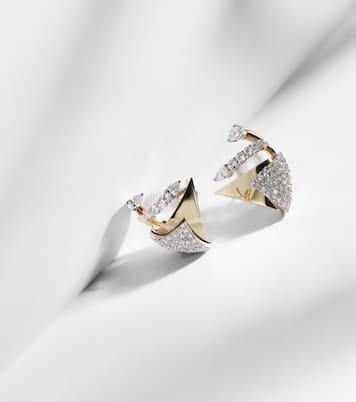 Boucles d'oreilles Golden Strada en or 18 ct et diamants | Yeprem