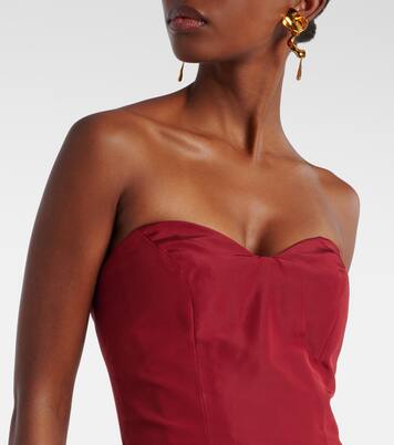 Vestido de fiesta en faya de seda | Monique Lhuillier