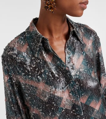 Hemd mit Pailletten | Dries Van Noten