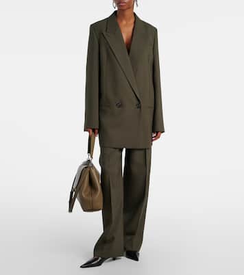 Weite Hose aus einem Schurwollgemisch | Toteme