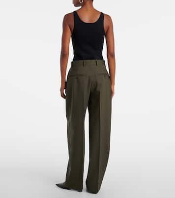 Weite Hose aus einem Schurwollgemisch | Toteme