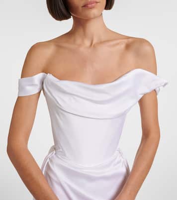 Bridal Nova Grace satin bustier gown | Vivienne Westwood