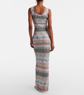 Sequined knitted lamé gown | Missoni