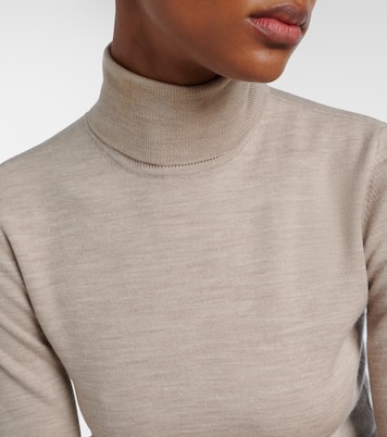 Wool, cashmere, and silk turtleneck top | Gabriela Hearst