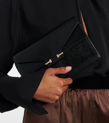 T Mini leather crossbody bag | Tom Ford
