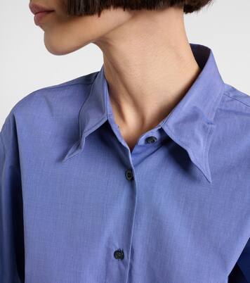 Camisa de algodón fil-à-fil  | Prada