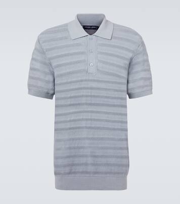 Vidal cotton jacquard polo shirt | Frescobol Carioca