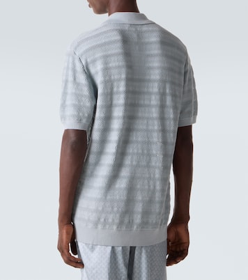 Vidal cotton jacquard polo shirt | Frescobol Carioca