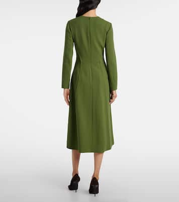 Midikleid Collison aus Woll-Crêpe | Emilia Wickstead