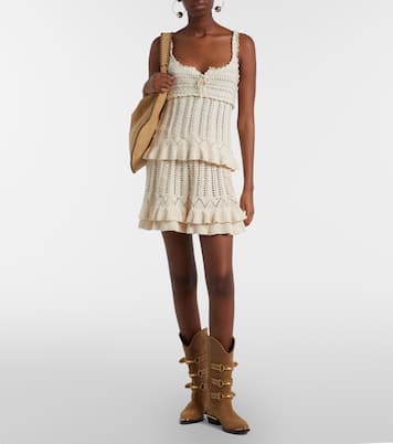 Nelle cotton crochet miniskirt | Marant Etoile