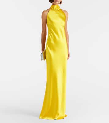 Robe longue Chilton en satin | Ralph Lauren Collection