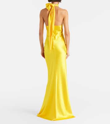 Robe longue Chilton en satin | Ralph Lauren Collection