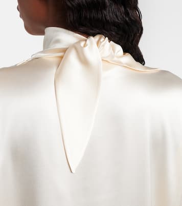 Bluse Fluid Knot aus Satin | Phoebe Philo