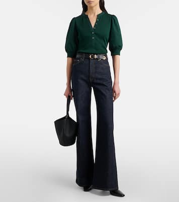 Top Coralee aus einem Baumwollgemisch | Veronica Beard