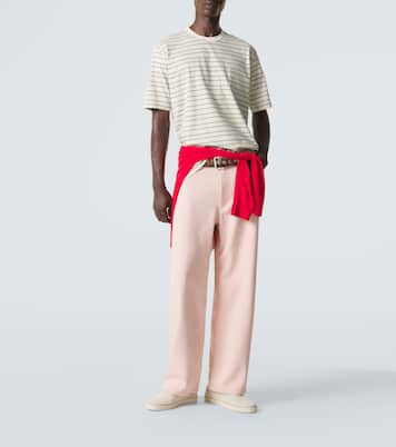 Wide-Leg Jeans aus Seide | Auralee